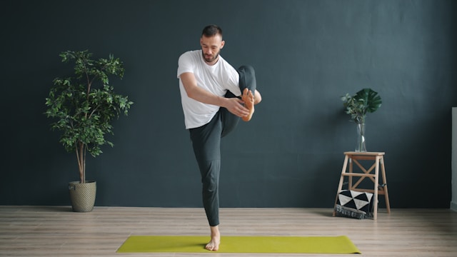 Sessão de alongamento